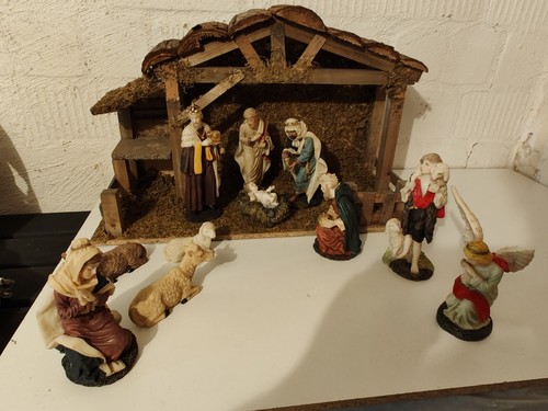 Natale presepe con personaggi - presepe,