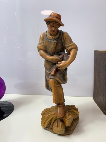 Statua legno intagliato - in, a