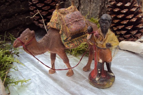 Grande statuina presepe antica
