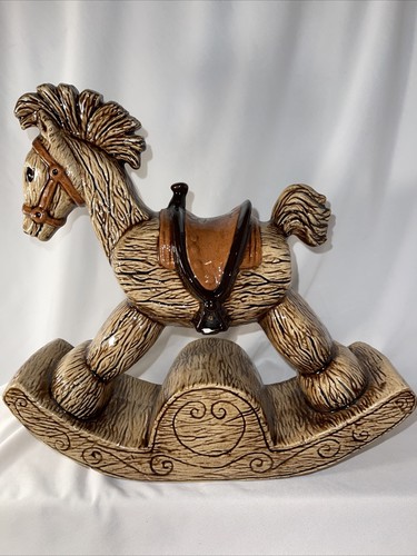 Cavallo dondolo ceramica - a,