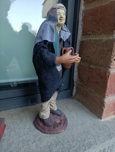 Antica statua presepe - statua, vinaio
